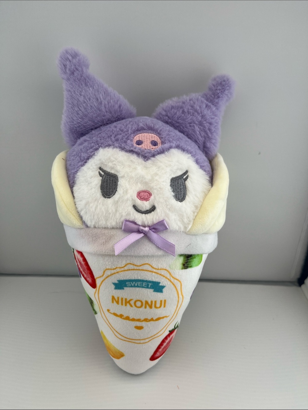 Sanrio Purple and Cream Kuromi Ice Cream Plush